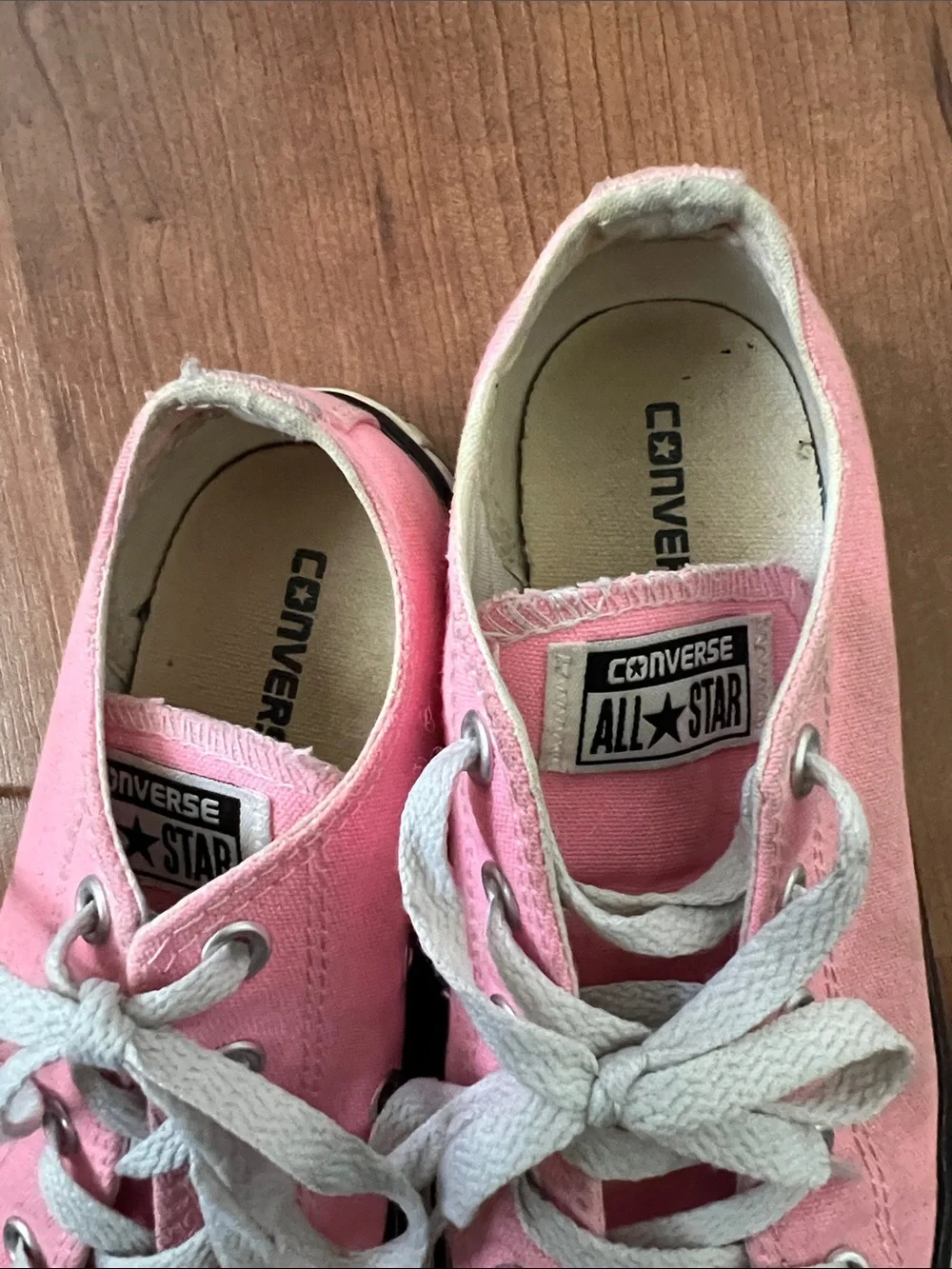 Converse Pink Canvas Low-Top Sneakers - Picture 2 of 5